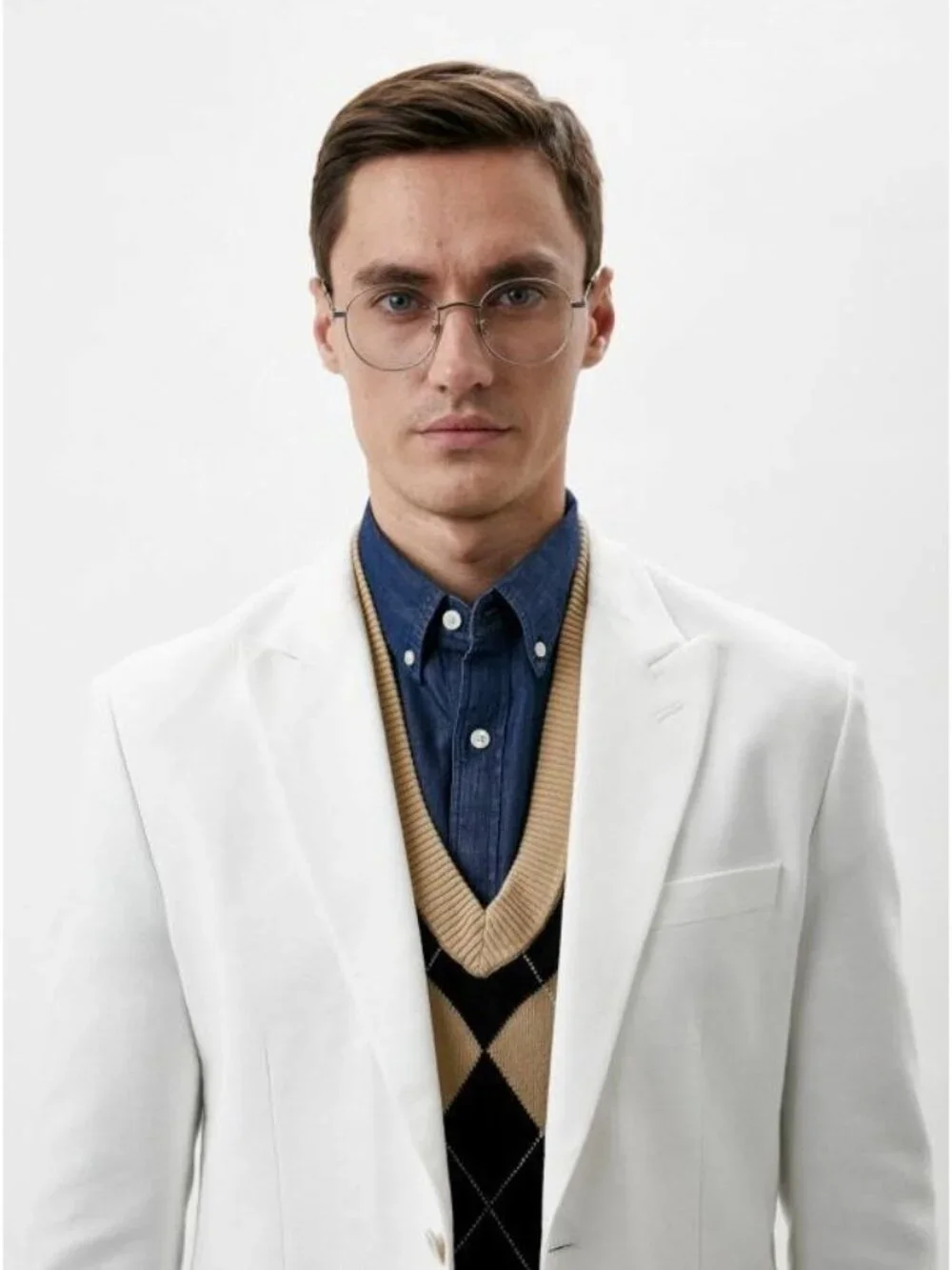 Gucci GG1054OK 002 Eyeglasses Gold 51mm Round Frame